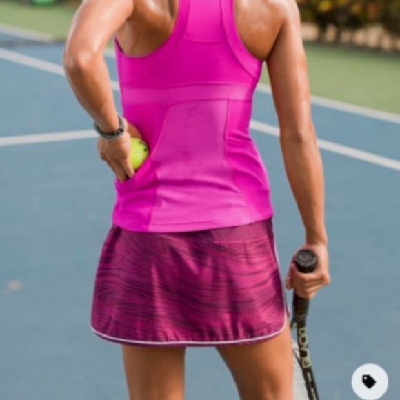 Athleta Ramp It Up Pink Space Dye Skort Size 2 - Picture 5 of 5